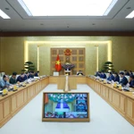 Le Premier ministre Pham Minh Chinh préside la visioconférence pour évaluer l'avancement de la « Campagne Quang Trung ». Photo: VNA