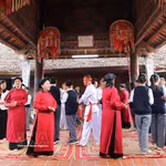 Espace de représentation du chant Xoan dans la maison commune de Hung Lo, province de Phu Tho. Photo: VNA