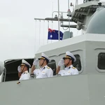 Membres d'équipage du frégate 016-Quang Trung. Photo: qdnd.vn