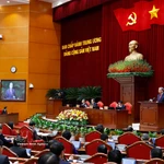 Le secrétaire général To Lam s'exprime à l'ouverture du 2e Plénum du Comité central du Parti du 14e mandat. Photo: VNA