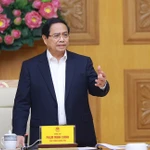 Le Premier ministre Pham Minh Chinh préside la réunion sur la « Campagne Quang Trung ». Photo: VNA