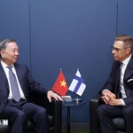 Le secrétaire général du PCV et président vietnamien Tô Lâm et le président finlandais Alexander Stubb. Photo: VNA