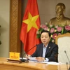 Le vice-Premier ministre Trân Hông Hà s’exprime lors de la réunion. Photo : VNA