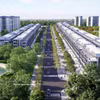 Vue en perspective du projet de logements sociaux et de logements pour les travailleurs du parc industriel de Yên My II. Photo : VNA