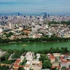Le lac de l'Epée restitué vu d'en haut. Photo: VNA