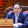 Le Premier ministre Pham Minh Chinh lors de la réunion, à Hanoi, le 28 juin. Photo : VGP