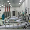 Des enfants sont traités pour la dengue au Service de soins intensifs et antipoison de l’Hôpital pédiatrique n°1. Photo : VNA