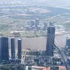 Vue aérienne de la péninsule de Thu Thiêm, considérée comme le noyau du Centre financier international du Vietnam. Photo : VNA
