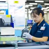 Assemblage de smartphones chez Samsung Electronic Vietnam Thai Nguyên, dans le parc industriel de Yên Binh. Photo : VNA