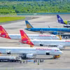 Avions à l'aéroport international de Phu Quôc, dans la zone économique spéciale de Phu Quôc. Photo : VNA