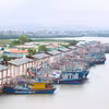 Bateaux de pêche dans le port de pêche de Lach Quèn. Actuellement, la quasi-totalité des bateaux de pêche hauturière de la commune de Quynh Phu, province de Nghê An, sont équipés de systèmes d'éclairage LED.