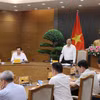 Le vice-Premier ministre permanent Pham Gia Tuc s’exprime lors de la réunion, à Hanoi, le 2 juin. Photo : VNA