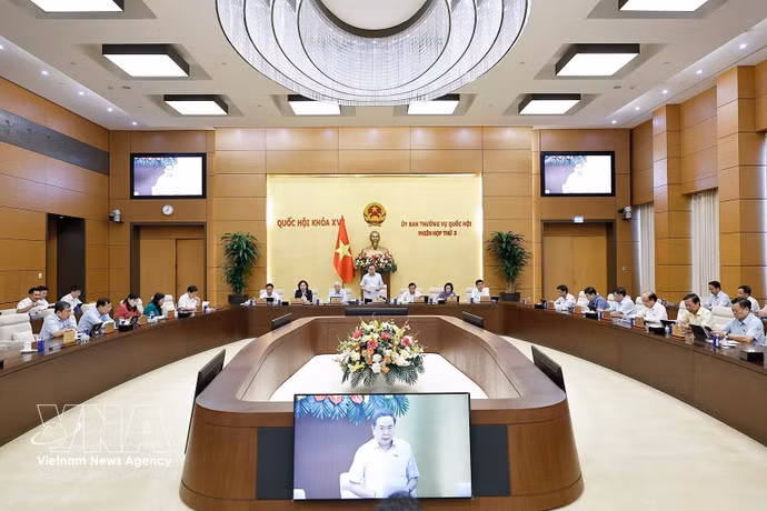  L'ouverture de la 3e réunion du Comité permanent de l’Assemblée nationale. Photo : VNA