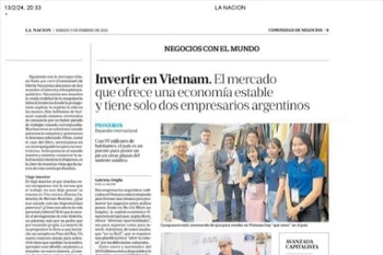 Le journal argentin La Nación souligne l’opportunité d’investir au Vietnam