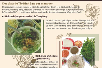 Des plats de Tây Ninh à ne pas manquer