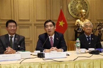 Délégués à la première conférence annuelle de l'Association des hommes d’affaires Thaïlande-Vietnam (TVBA). Photo: VNA