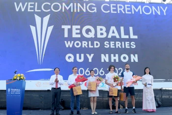 Ouverture des Teqball World Series 2024 à Binh Dinh. Photo: binhdinh.gov.vn