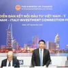 Le ministère vietnamien des Finances prend la parole lors du Forum de connexion des investissements 2025. Photo : VNA