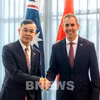 Le ministre vietnamien des Finances Ngo Van Tuan et le ministre australien du Trésor Jim Chalmers, à Sydney. Photo : VNA