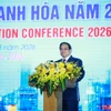 Le Premier ministre Pham Minh Chinh prend la parole à la Conférence de promotion de l’investissement de la province de Thanh Hoa en 2026. Photo : VNA