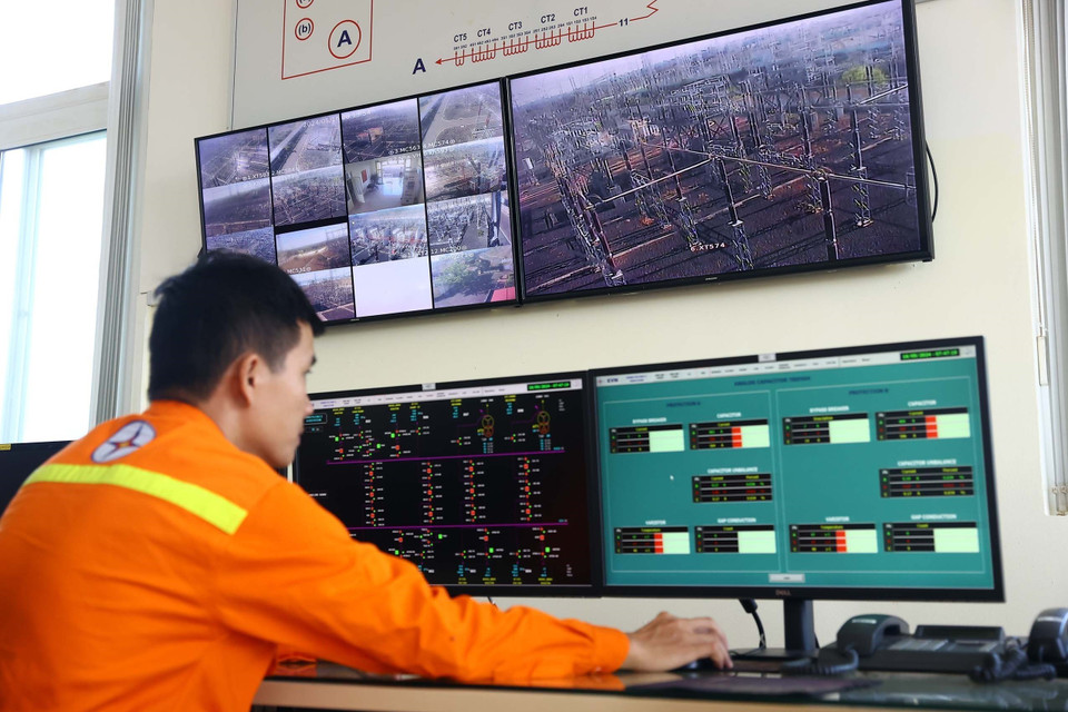 Au poste électrique de 500 kV de Pleiku 2, province de Gia Lai