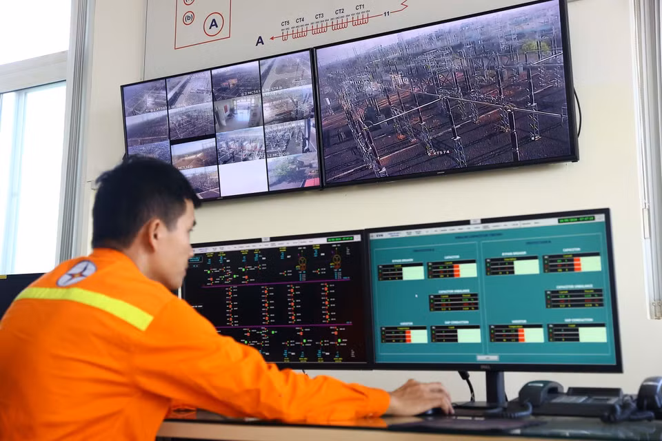 Au poste électrique de 500 kV de Pleiku 2, province de Gia Lai