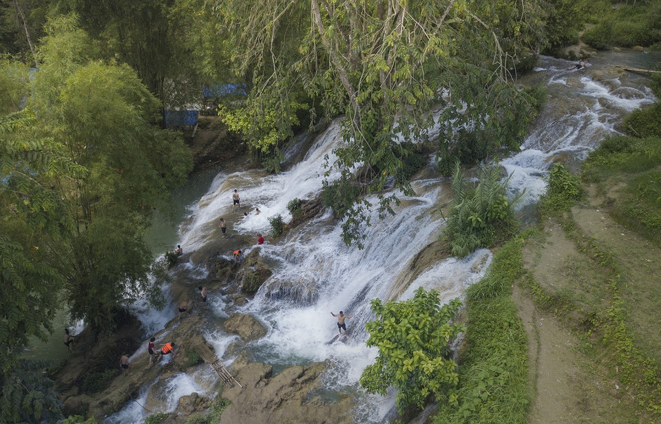 Cascade Trang, vue d'en haut. Photo: VNA