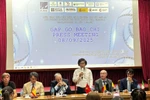 Conférence de presse sur le 15e Festival du film documentaire Europe-Vietnam. Photo : VNA