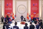Le secrétaire général du Parti, Tô Lâm, s'exprime au banquet. Photo: VNA