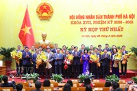 Des délégués présents à la première session du Conseil populaire de Hanoï du mandat 2026-2031. Photo: VNA