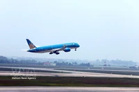 Un avion de VietnamAirlines. Photo: VNA