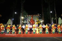 Cérémonie d'ouverture de la 46e édition du Festival floral du Printemps à Hô Chi Minh-Ville. Photo: VNA