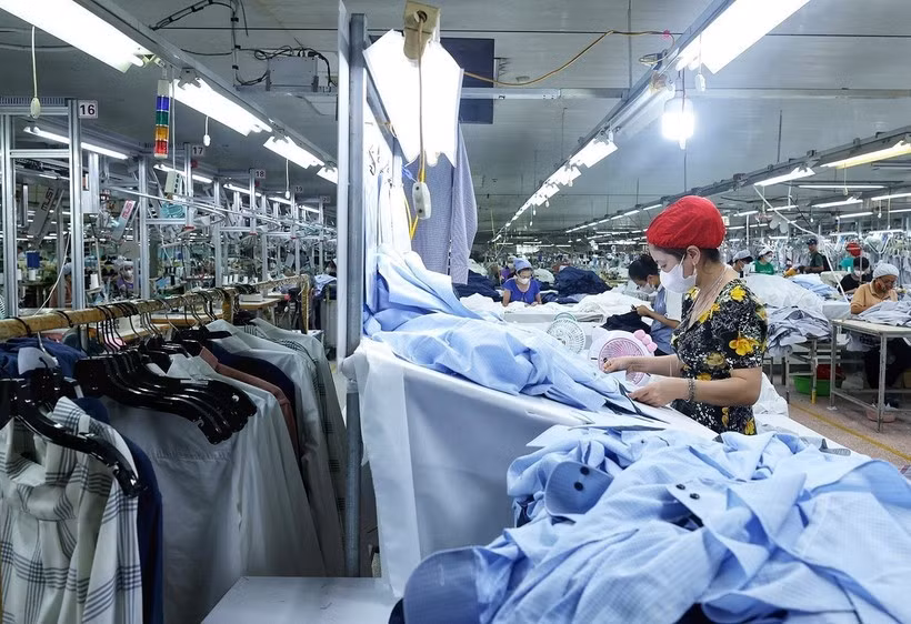 Production textile destinée à l'exportation. Photo: VNA