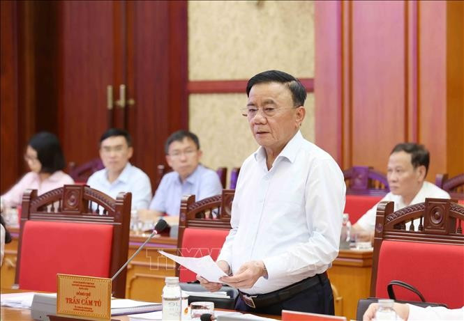 Trân Câm Tu, membre du Bureau politique et membre permanent du Secrétariat du Comité central du Parti. Photo: VNA