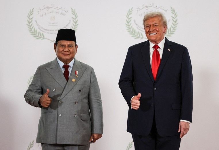 Le président indonésien Prabowo Subianto (à gauche) et le président américain Donald Trump. Photo: Politico