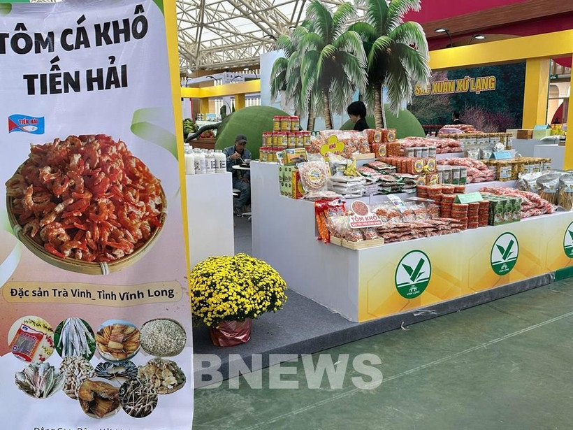 Produits de l'entreprise Tien Hai présentés à la Foire du Printemps 2026. Photo: VNA