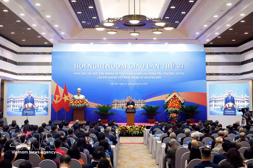 Ouverture de la 33e Conférence diplomatique. Photo: VNA