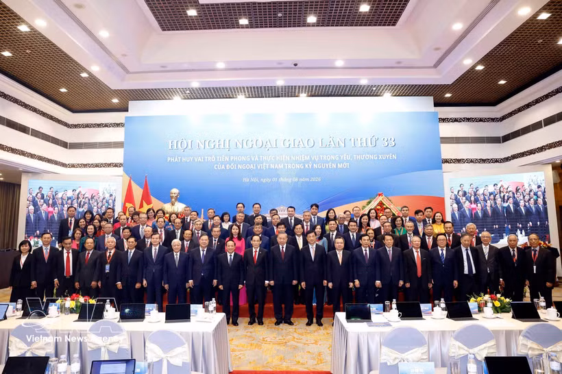 Les délégués lors de la 33e Conférence diplomatique. Photo: VNA