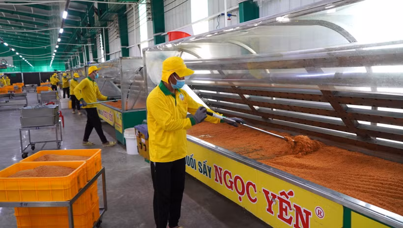 La société Ngoc Yen Agricultural Food Production Company Limited, située dans la province de Dong Thap, applique la science et la technologie à sa production. Photo: VNA