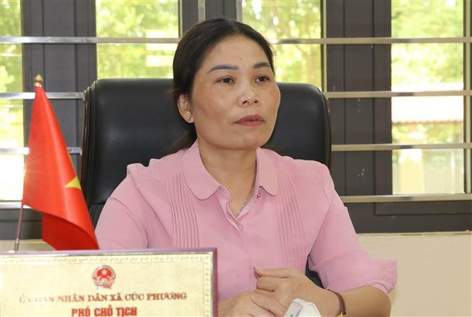 Dinh Thi Van, vice-présidente du Comité populaire de la commune de Cuc Phuong, province de Ninh Binh. Photo: VNA