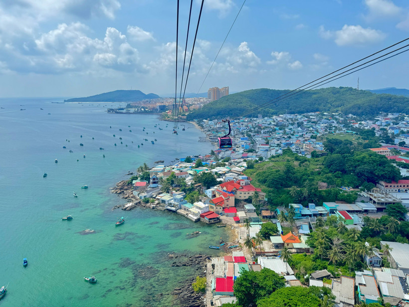La télécabine de Hon Thom. Photo: VNA
