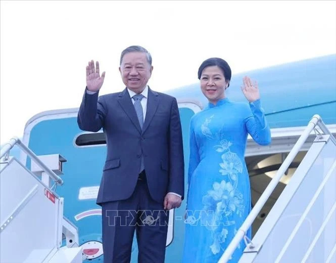 Le secrétaire général Tô Lâm et son épouse terminent leur visite d'État en Biélorussie. Photo: VNA