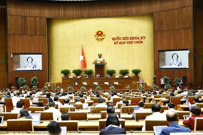  La ministre de l'Intérieur Pham Thi Thanh Tra prend la parole. Photo: VNA