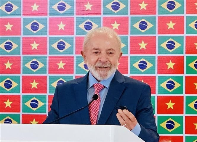 Le président brésilien Luiz Inácio Lula da Silva. Photo: VNA