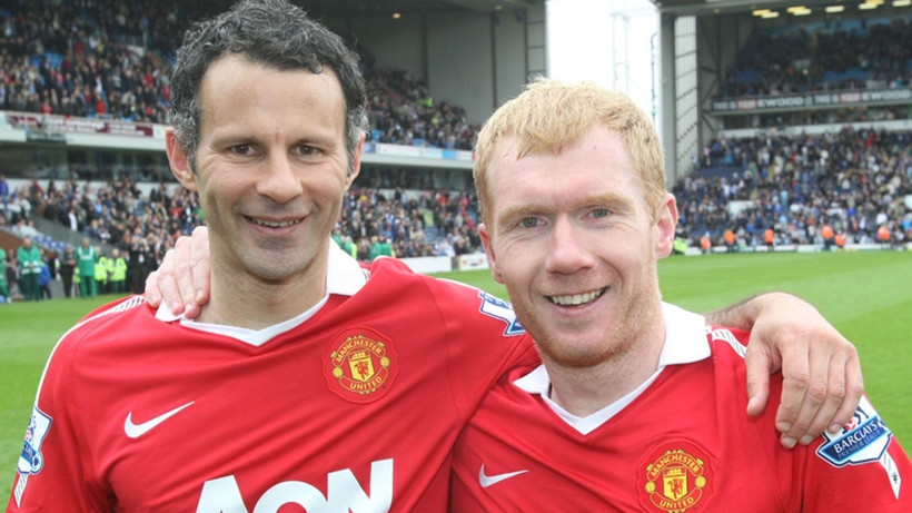 Ryan Giggs et Paul Scholes. Photo: skysports.com