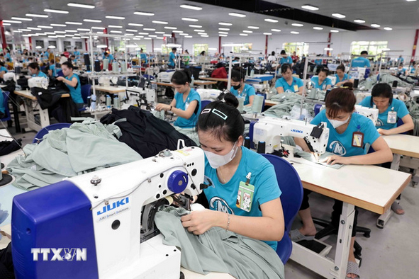 Le textile est l'un des principaux moteurs de l'ensemble du secteur industriel. Photo: VNA