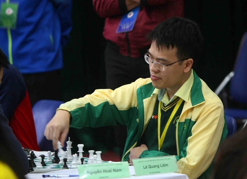 Quang Liêm souhaite que le jeu d’échecs soit bientôt intégré dans les écoles au Vietnam. Photo: VNA