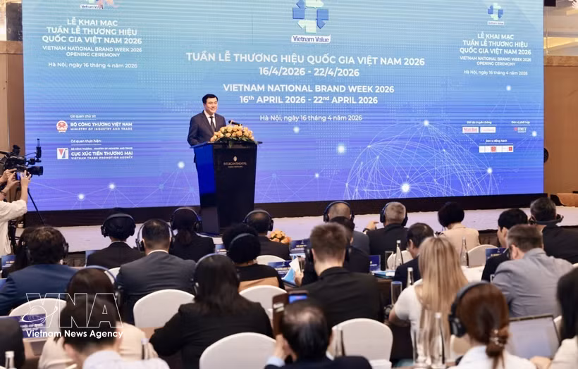 La Semaine de la marque nationale du Vietnam 2026 a lieu du 16 au 23 avril. Photo: VNA