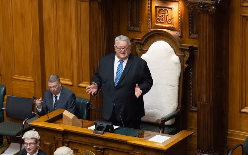 Le président de la Chambre des représentants de Nouvelle-Zélande, Gerry Brownlee. Photo: rnz.co.nz