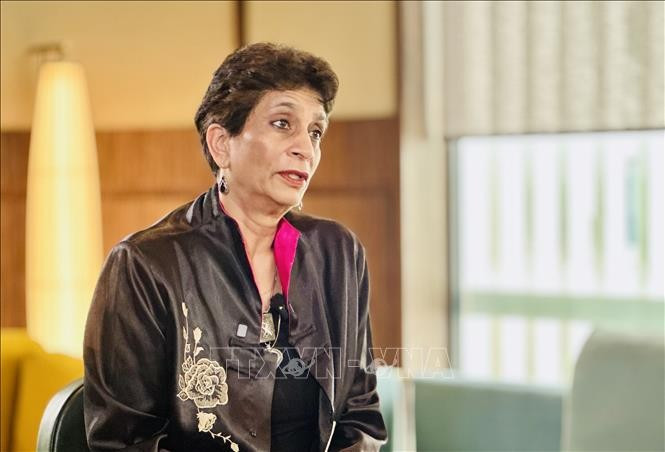 Kanni Wignaraja, secrétaire générale adjointe de l'ONU et directrice du Bureau régional du Programme des Nations Unies pour le développement (PNUD) pour l'Asie-Pacifique. 